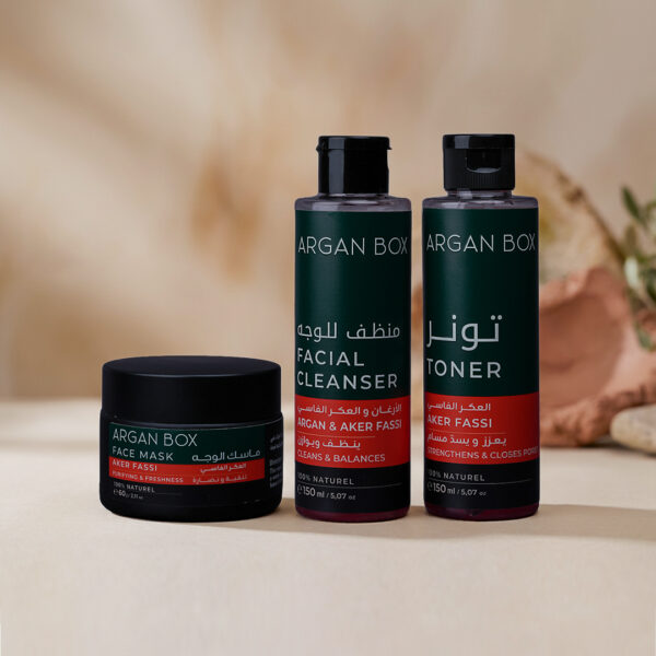 تونر وغسول مع ماسك الوجه